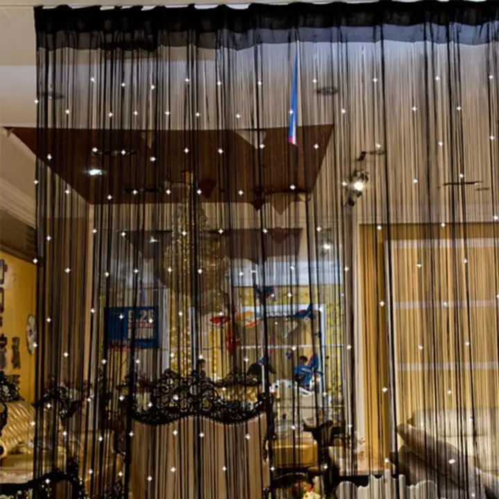 Yika Beaded Crystal String Door Window Curtain Divider Beads