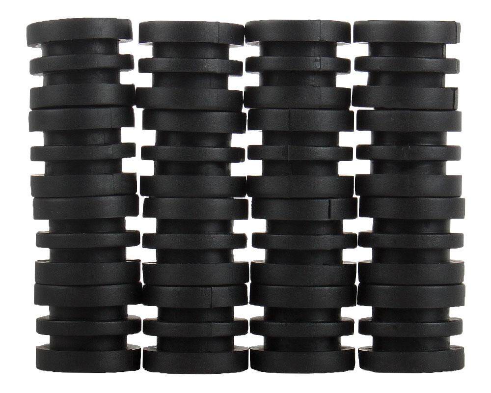 YUESHUNBUHA Anticollision 5/8 Inch Foosball Rods Rubber Bumpers for Foosball Table (Black) - intl