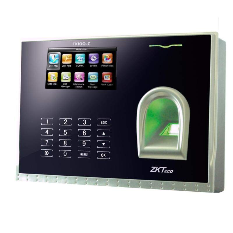 Zkteco TK100-C 3.0 ''TFT Layar Multi Media Sidik Jari Waktu Jam Waktu Kehadiran Wih Tcp/ip dan USB Host Komunikasi Mendukung Sidik Jari /Password/Kartu RFID Metode Verifikasi