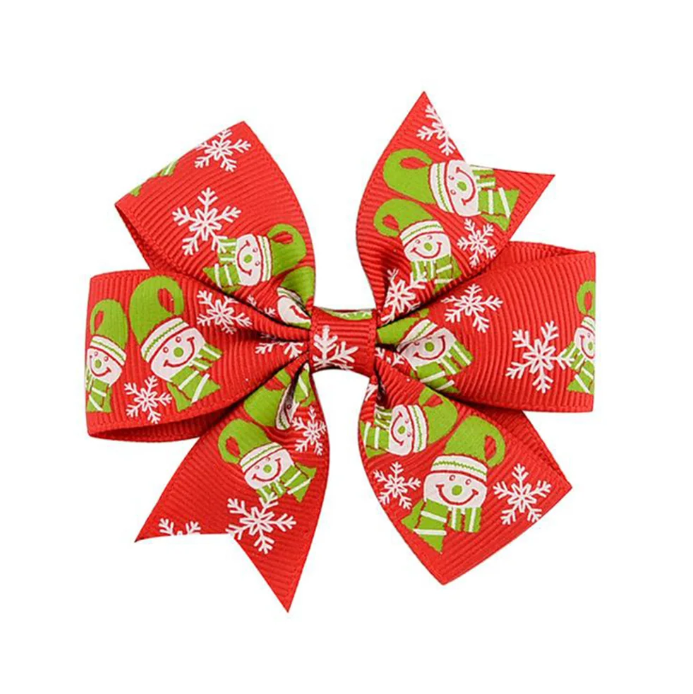 1PCS New snowman Christmas exclusive gift for students and children hairpin clip exclusive hair accessories