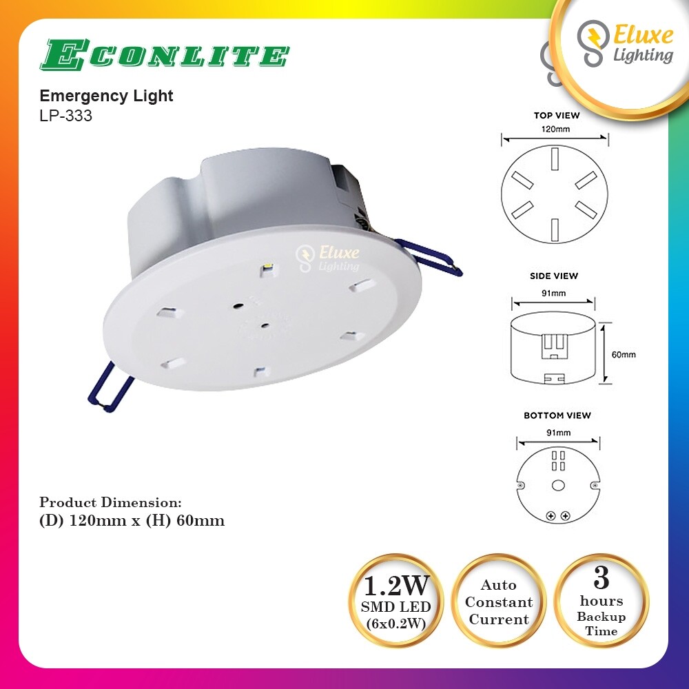 ECONLITE LP333 HIGH EFFICIENCY EMERGENCY LIGHT Lazada