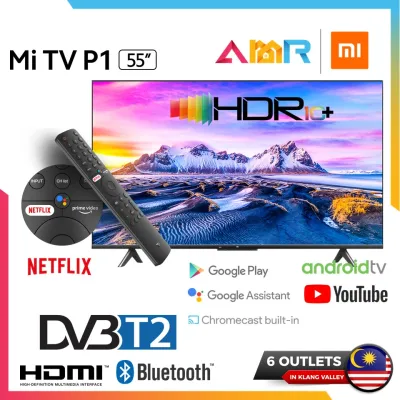 XiaoMi Smart TV 55 Inch 4K Display Television Wifi Google Netflix Youtube Chrome Cast-English Version l android TV