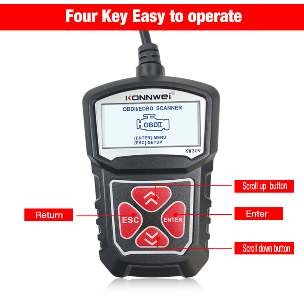 KONNWEI KW309 Universal Car Scanner Professional Automotive Code Reader Vehicle CAN Diagnostic Scan Tool