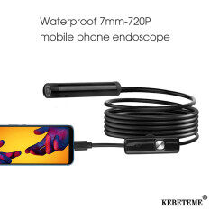 Kebeteme 7 Mét USB Mini Nội Soi Không Thấm Nước 720P HD Ống Kiểm Tra Máy Quay Video Rắn Thích Ứng Cho Điện Thoại Thông Minh PC
