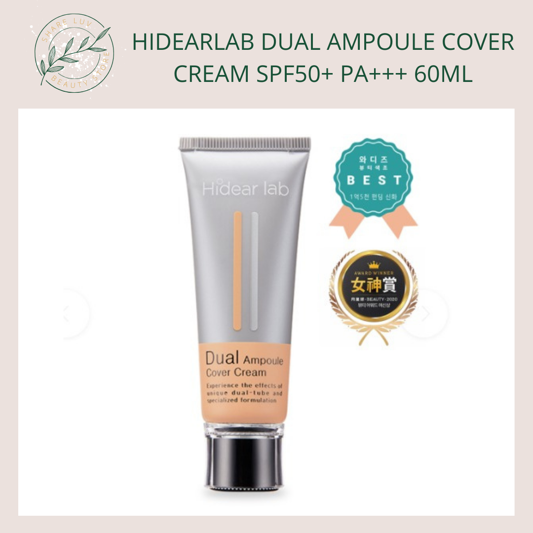 [Ready Stock] Hidearlab Dual Ampoule Cover Cream SPF50+ PA+++ 21 60ml
