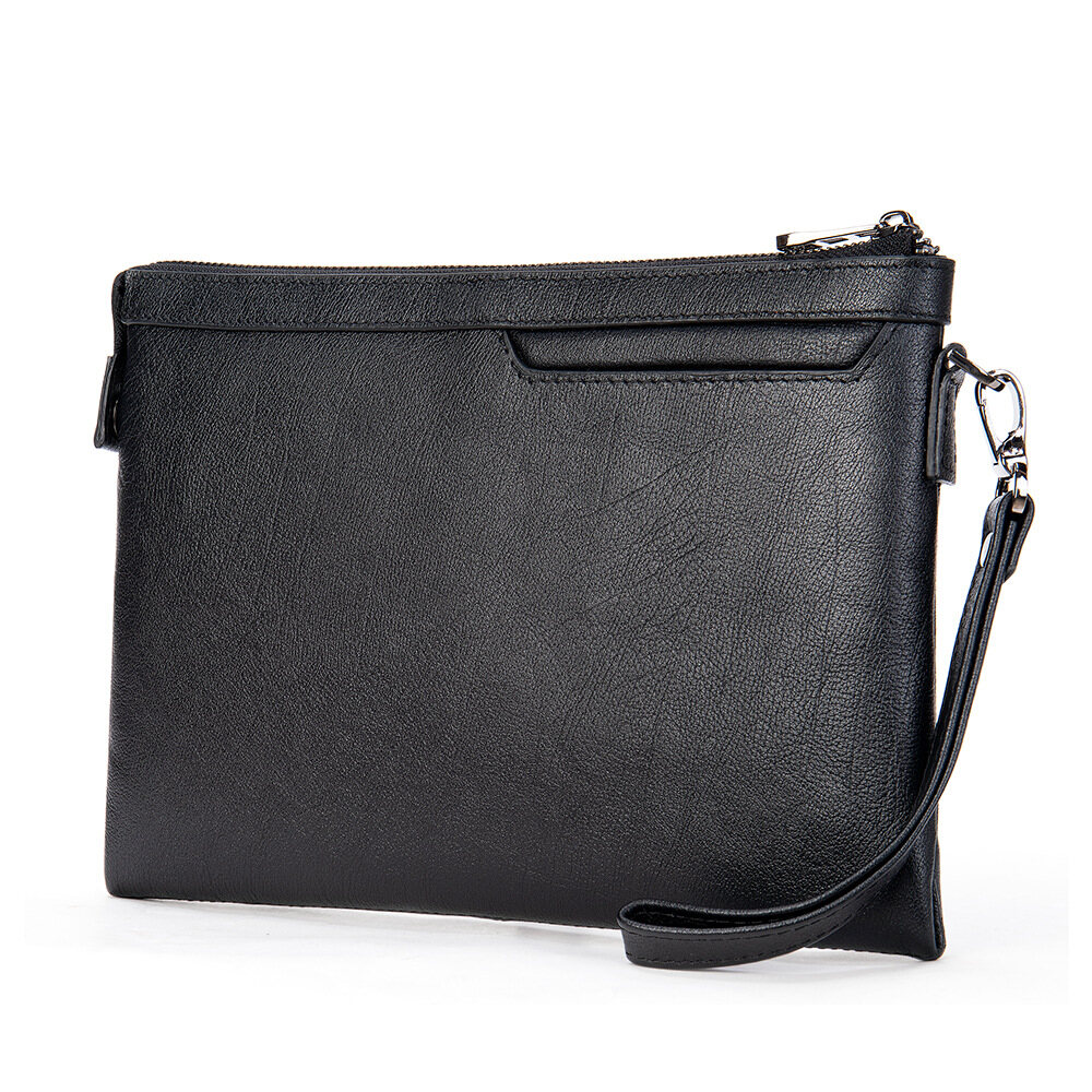 Royal Bagger Long Wallet Purse For Men Genuine Cow Leather Business Clutch Bag Handbags Fashion Business Bag