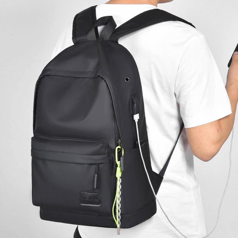 QFDI Men's backpack student schoolbag high school students backpack Korean version casual large-capacity backpack computer backpack