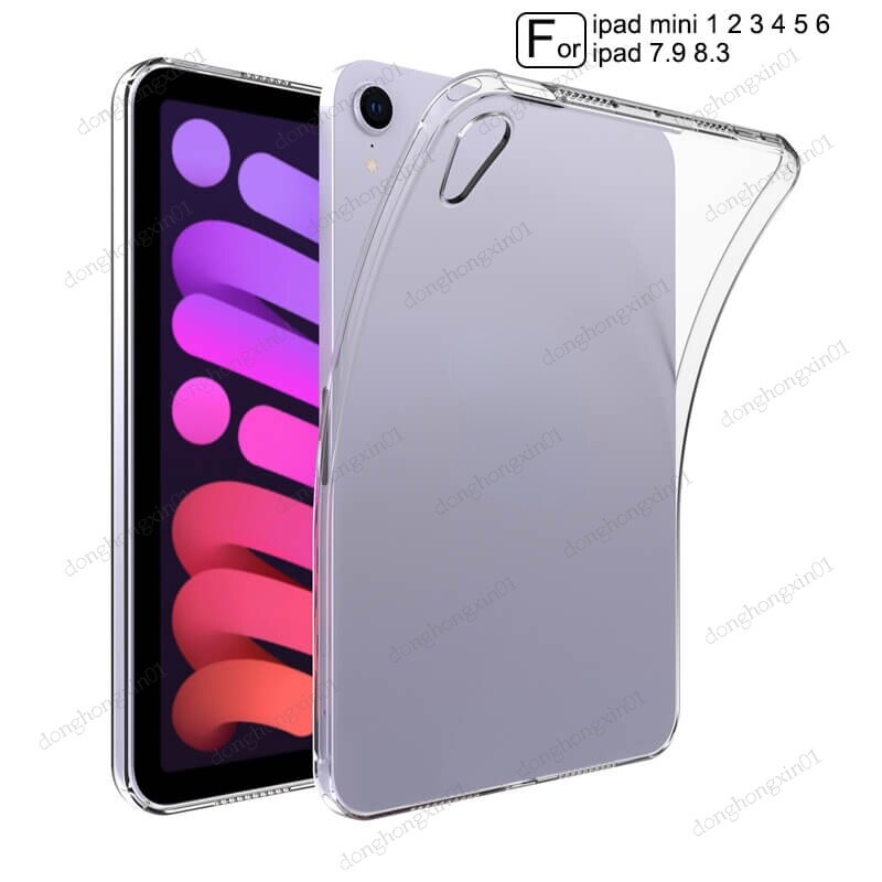 Transparent Silicone Case for ipad mini 6 Cover Cases Shockproof Ultra Thin Cover for iPad Mini6 2021 Mini 5 1 2 3 Generation