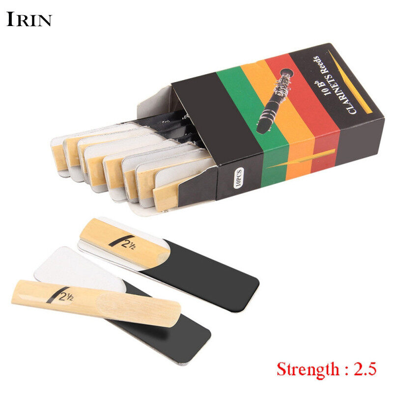 10pcs clarinet reeds set bb tone strength 1.5/2.0/2.5/3.0/3.5/4.0 wind instrument reed