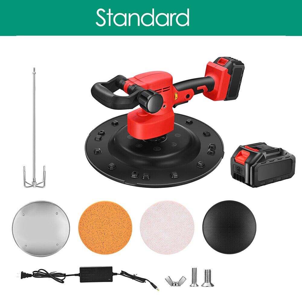 DC 110/220V Electric Wall Sander Cement Mortar Trowel LiIon Battery