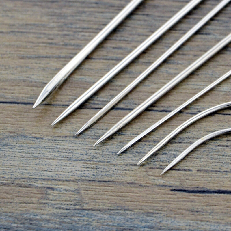 7pcs/set Carpet Leather Canvas Repair Curved Hand Sewing Needles Kit