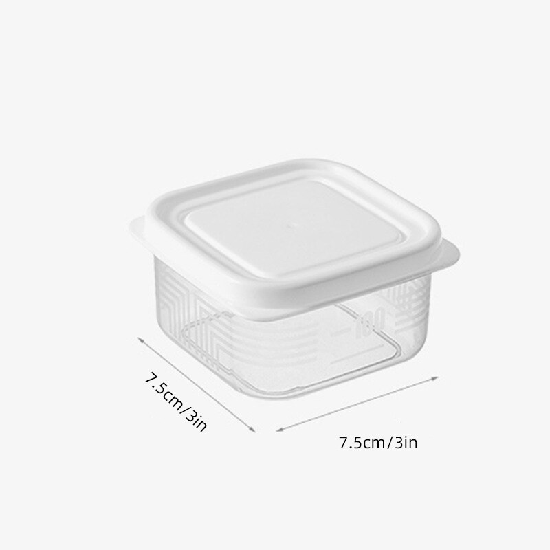 Houseeker Refrigerator Storage Box Frozen Meat Compartment Case Freezer Fresh-Keeping Container Portable Food Fruit Organizer Rice Box