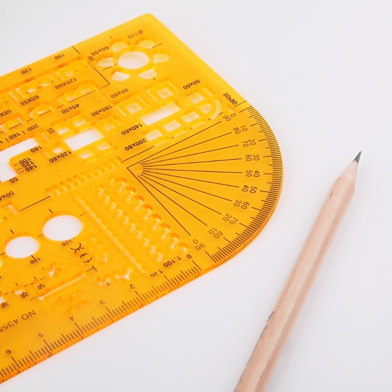 Hot Professional Universal Furniture Construction Architect Template Ruler 1:100