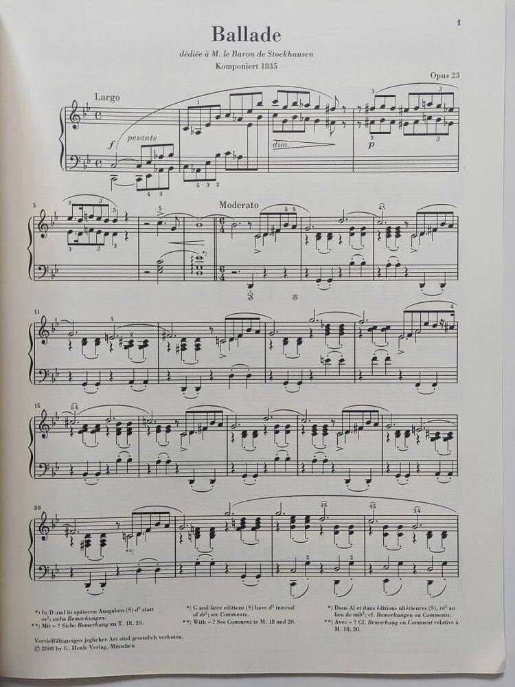 Ballade in Gm op Frédéric   Piano 9790201808673 23  Chopin 