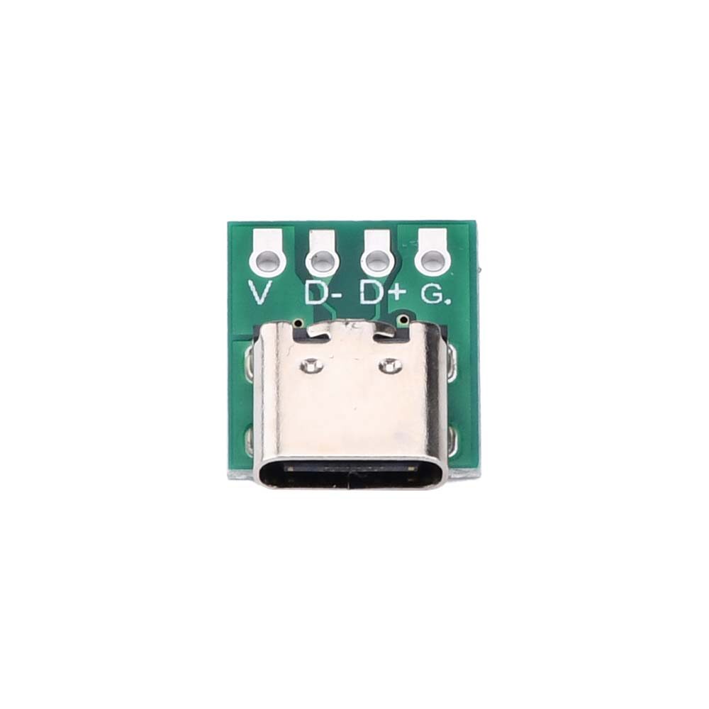DIPPRUN Usb Type C Connector Board Diy 3.1 Serial Basic Breakout Female Connector 16p For Data Line Wire Cable Transfer