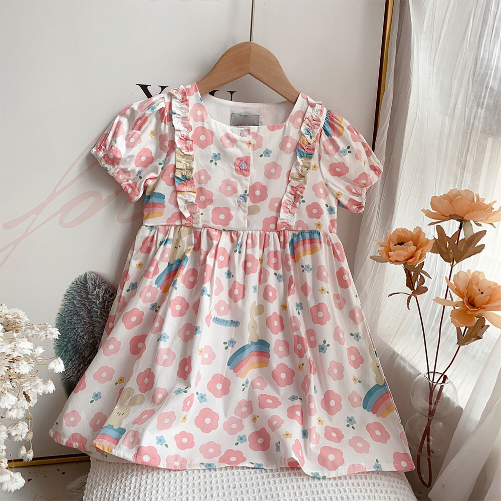 Bear Leader Baby Girls Patchwork Dresses 2023 New Fashion Kids Summer Casual Vestidos Baby Holiday Party Clothing Girl Costumes