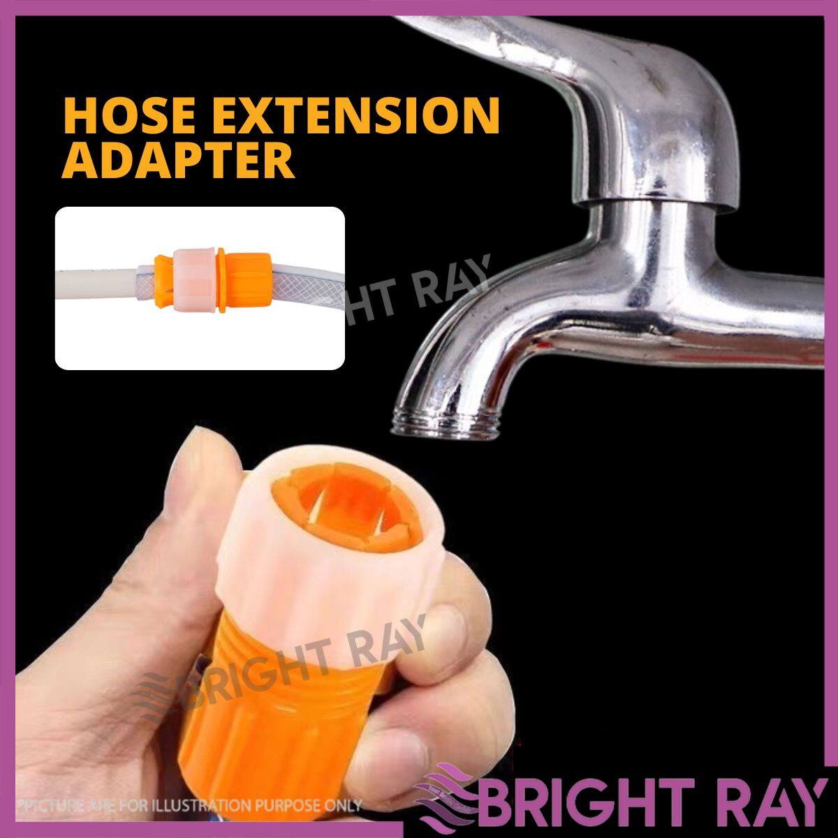 Hose Connector Pipe Adapter Pengikat Hose Paip Getah Bilik Air Tap ...