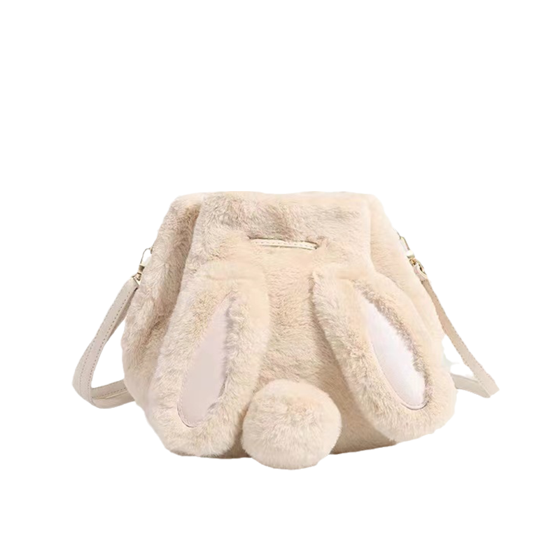 Starbuck rabbit bucket bag female 2021 autumn limited bag plush bag plush cute rabbit messenger bag starbuck tumbler starbuck keychain starbuck zodiac
