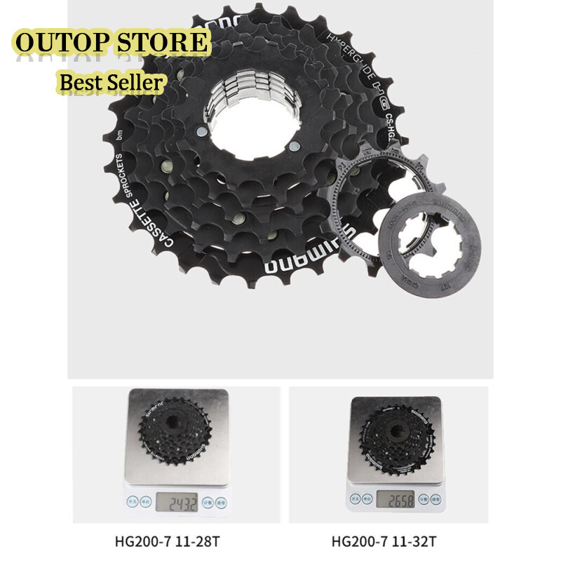 Shimano Sprockets Shimano CS-HG200 7-Speed Bike Cassette