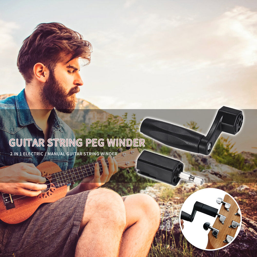 Guitar String Winder Cầu Pin Pin Kéo Kéo Tuốc Nơ Vít Điện Công Cụ Sửa Chữa Khoan Bit