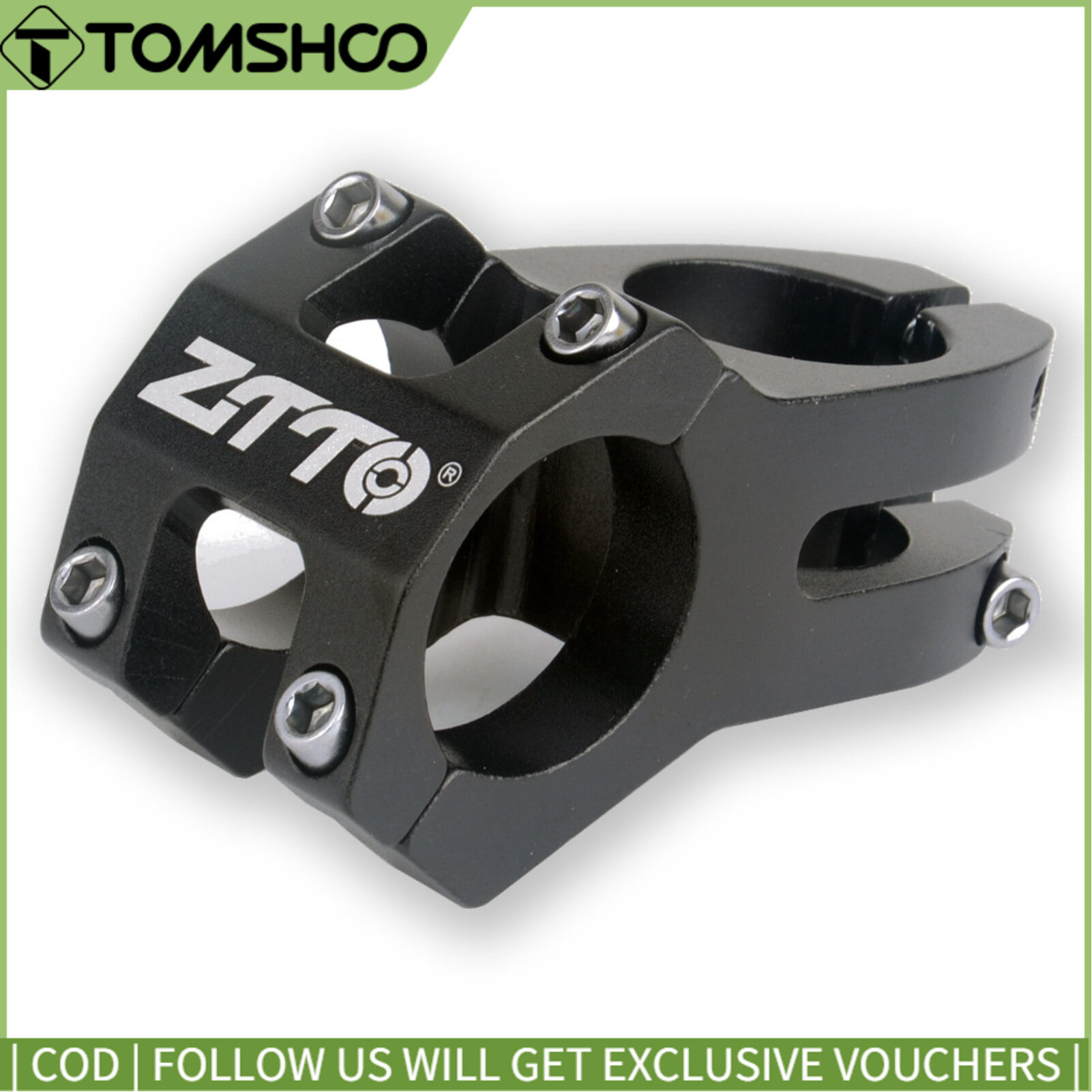 Bicycle Stem Wear-resistant MTB Bike Handlebar Stem 31.8mm Adjustable Aluminum Short Handlebar Stem Riser Fixed Bike Bar Stem
