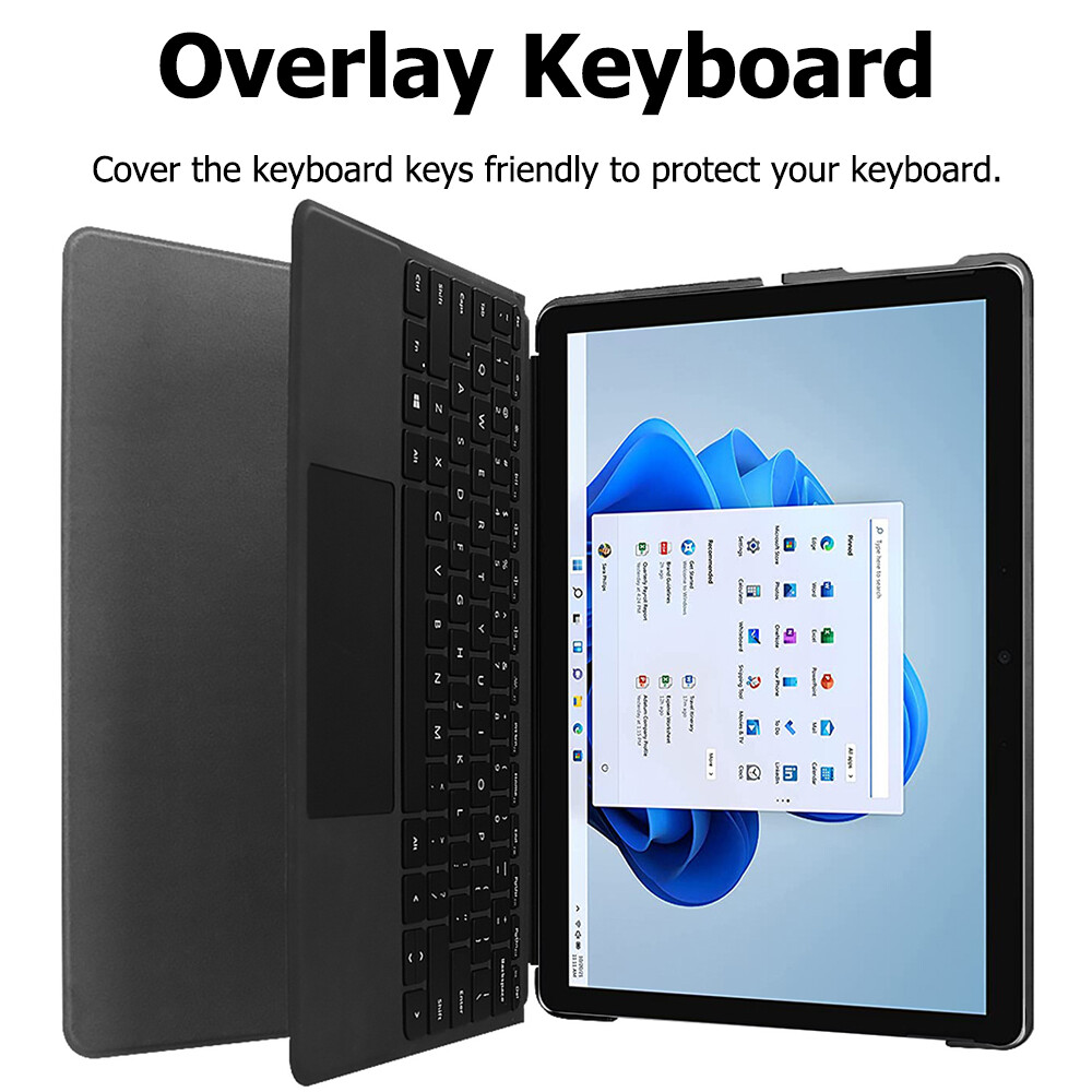 Miimall Cover Case for Microsoft Surface Pro 8, Microsoft Surface Pro 8 Cover Case Multiple Angle PU Leather Slim Light Cover Compatible with Type Cover Keyboard for Surface Pro 8 2021 [The Keyboard is not include]