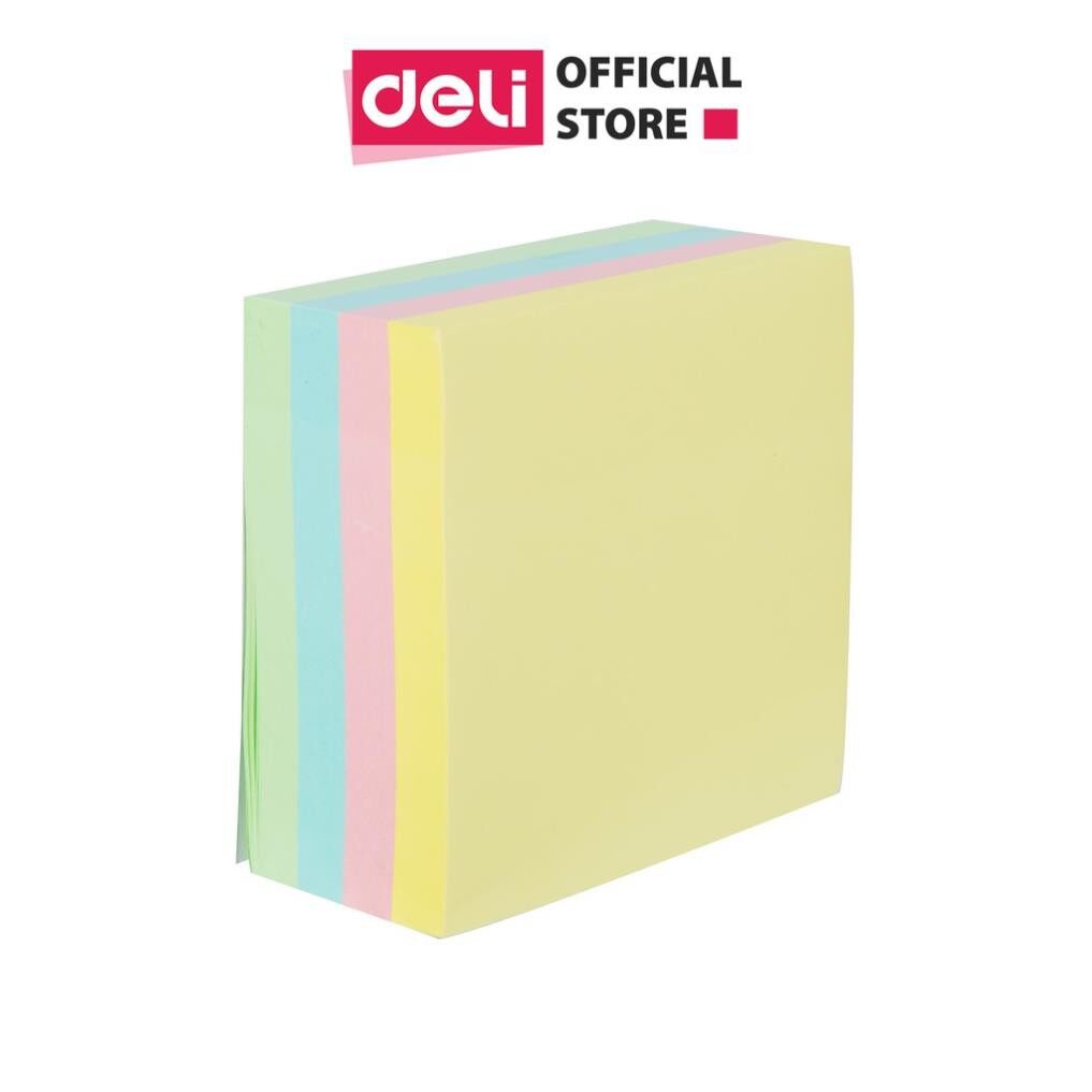 Giấy nhắn deli, 76×76mm 3''×3'', 4x100 tờ - 1 tệp - ea01703