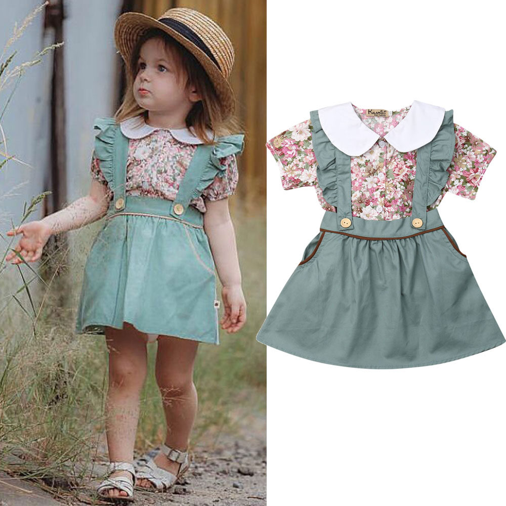 baby girl skirt overalls