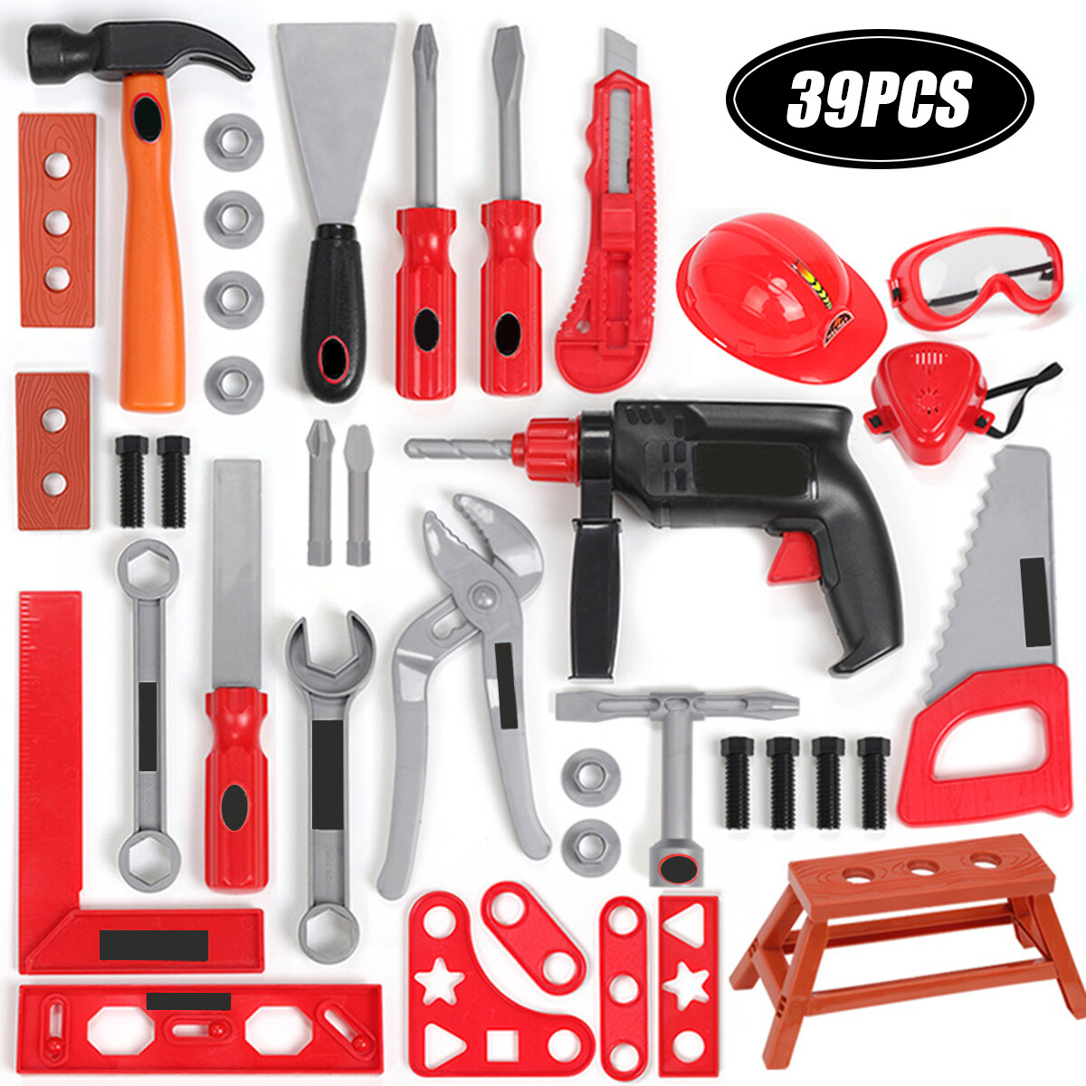 Children Kids Building Construction Toy Drill Tool Box Set kids children/'s gift