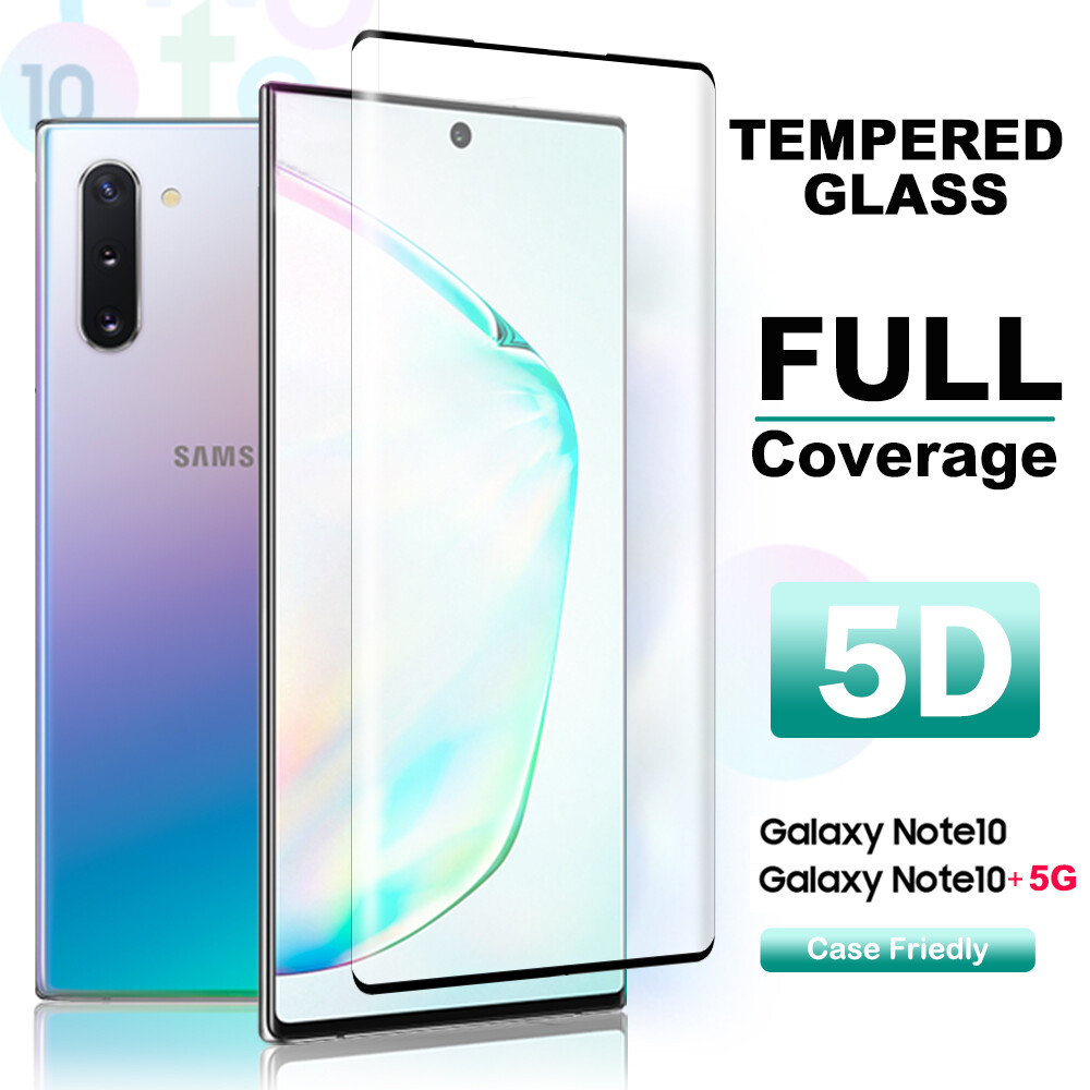 Tempered Glass For Samsung Galaxy Note 10 plus Screen Protector Full Cover 9H Glass Film For Note 10 Glass Protector Film
