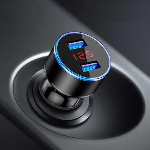 ใหม่ LED Display Dual USB Car Charger สำหรับ Mini Cooper Bmw F30 Ford ...