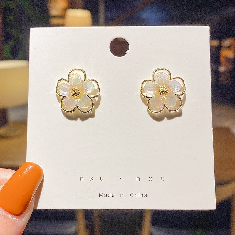 Korean High-end Flower Earrings