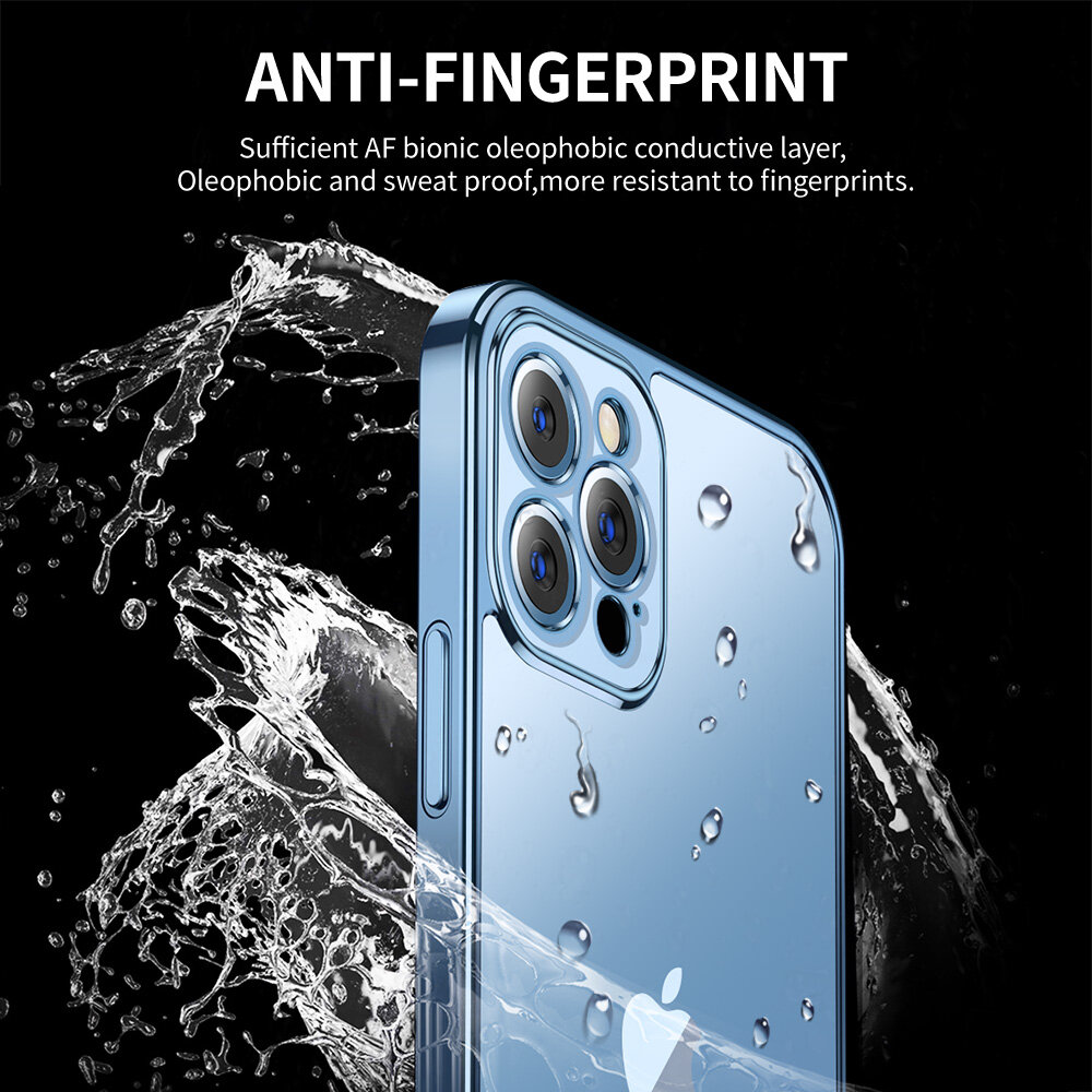 Smartdevil Glass Ốp điện thoại cho Iphone 13 Pro Max Case 13 Pro với viền mềm chống bám vân tay bảo vệ khỏi bị cào