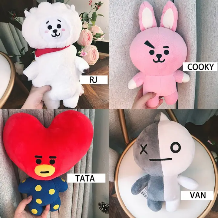 bts heart plush