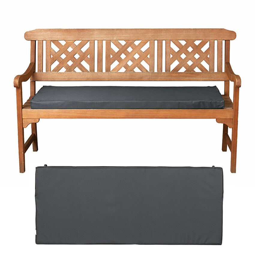 120*42*5cm 3-Seater Outdoor Garden Swing Seat Cushion Sponge Waterproof Bench Seat Cushion Garden Decoration Chair Cushion