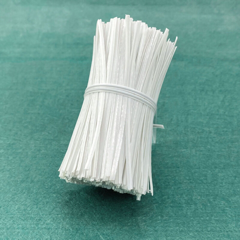 Dfhy4w75xfg 3MM Environmental Protection PE Single Core Galvanized Iron Wire Masks Nose Bridge Strip 10CM1000 Cable Ties