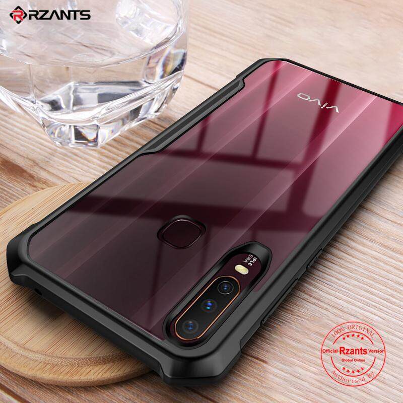 Rzants untuk VIVO Y12 Y15 Y17 Keras Casing【four Corner】transparent Silica Gel Matte Tahan Guncangan Tipis Tipis Penutup Sarung Telepon Genggam