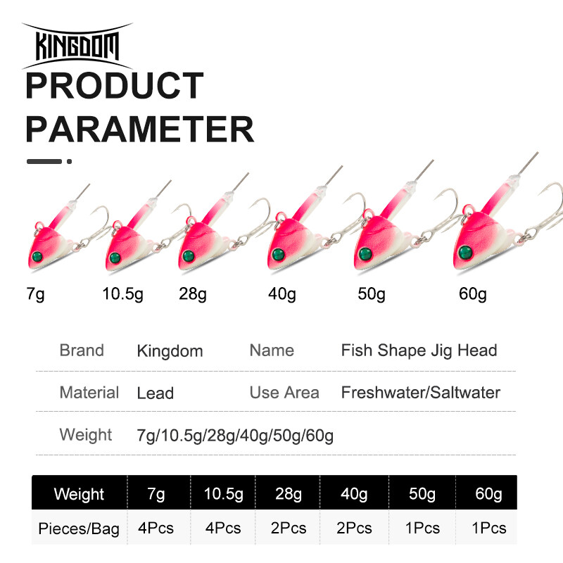 Kingdom Mồi Câu Cá JIG Mồi Cứng
