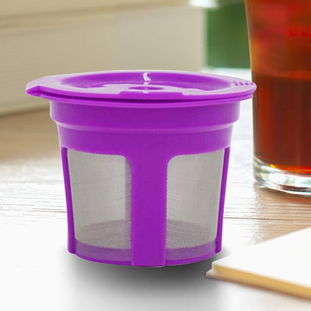 3/6PCS Coffee Pod Filled Capsule Cup Stainless Micro Mesh Reusable Cup Strainer for Keurig 2.0 1.0 Mini Plus