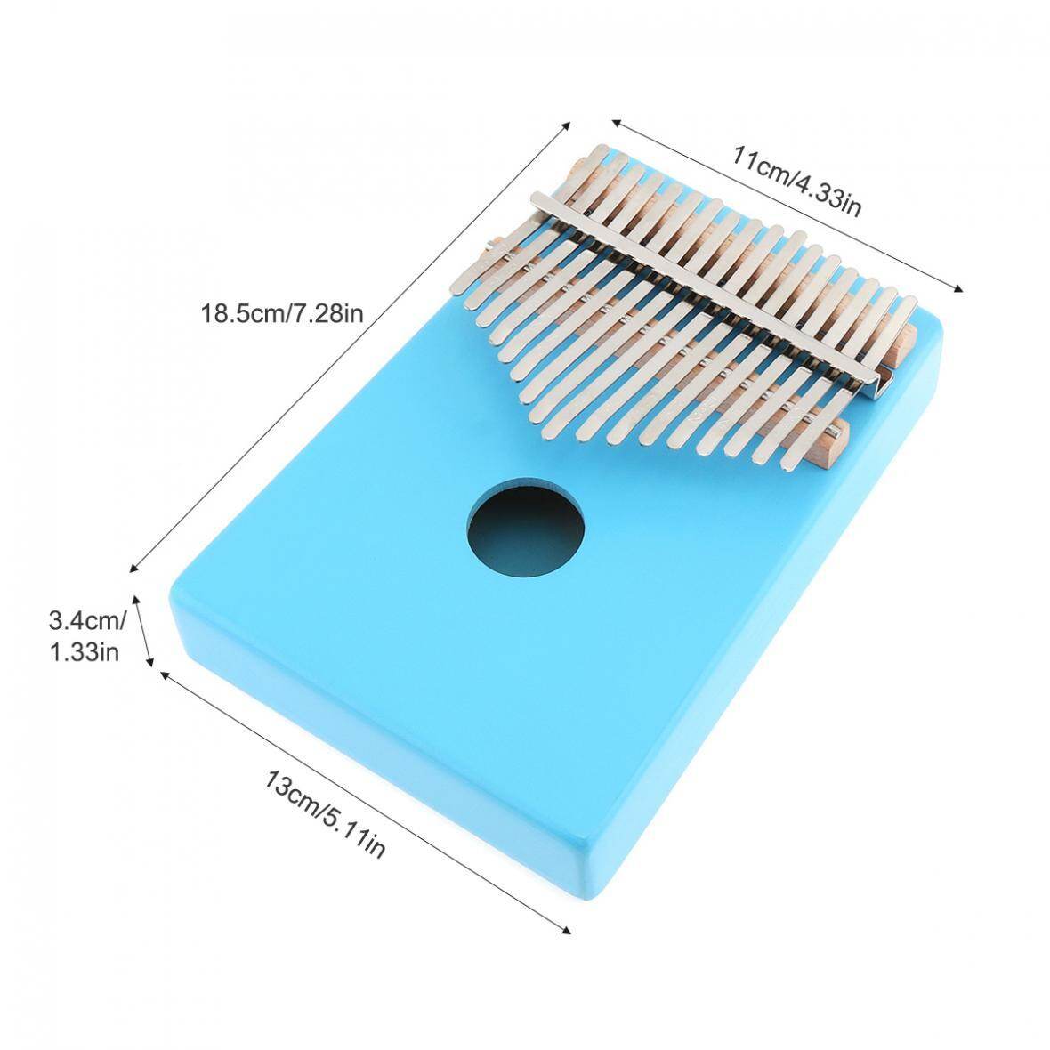 Slade 17 Phím kalimba ngón tay cái đàn piano với dụng cụ hiệu chỉnh đàn Túi khăn lau