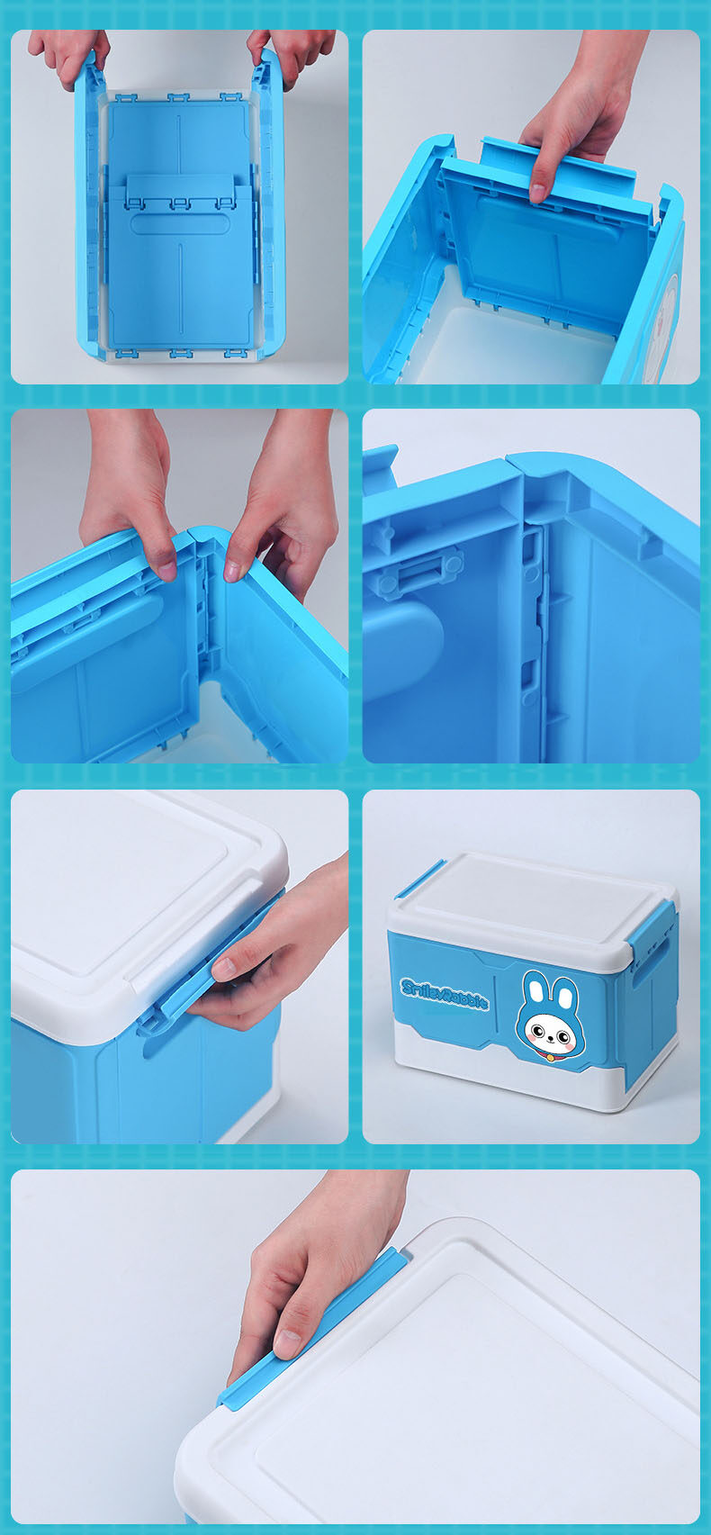 XINLANYASHE Multi-purpose storage box, storage box, storage box, storage shelf, drawer box, shelf, storage shelf for storing things tidy. Strong and durable to use. There are many colors to choose from. Foldable Toy Storage Box for Home Use