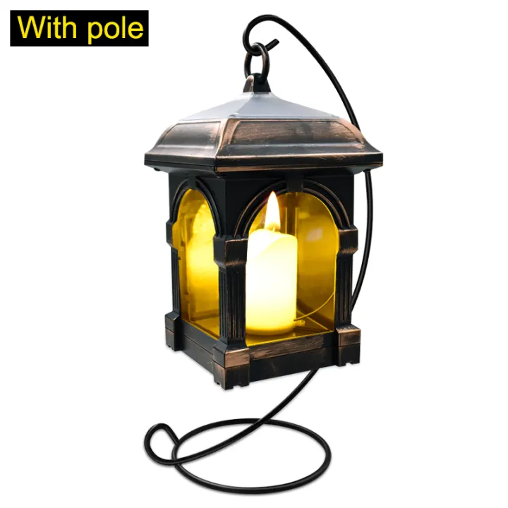Home Taste Solar Lights Led, White Outdoor Candle Lanterns For Patio