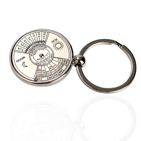 Móc Khóa Lịch Vạn Niên Mini Độc Đáo Kim Loại Keyring , 50 Năm