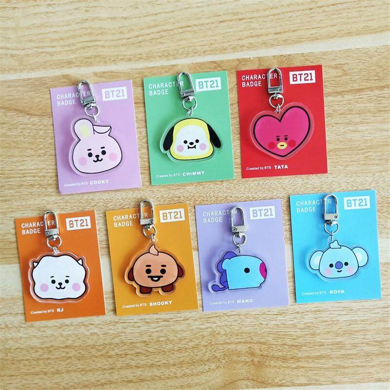 Youpop Kpop BT21 Cartoon Keychain Accessories BTS Bangtan Boys Key ...