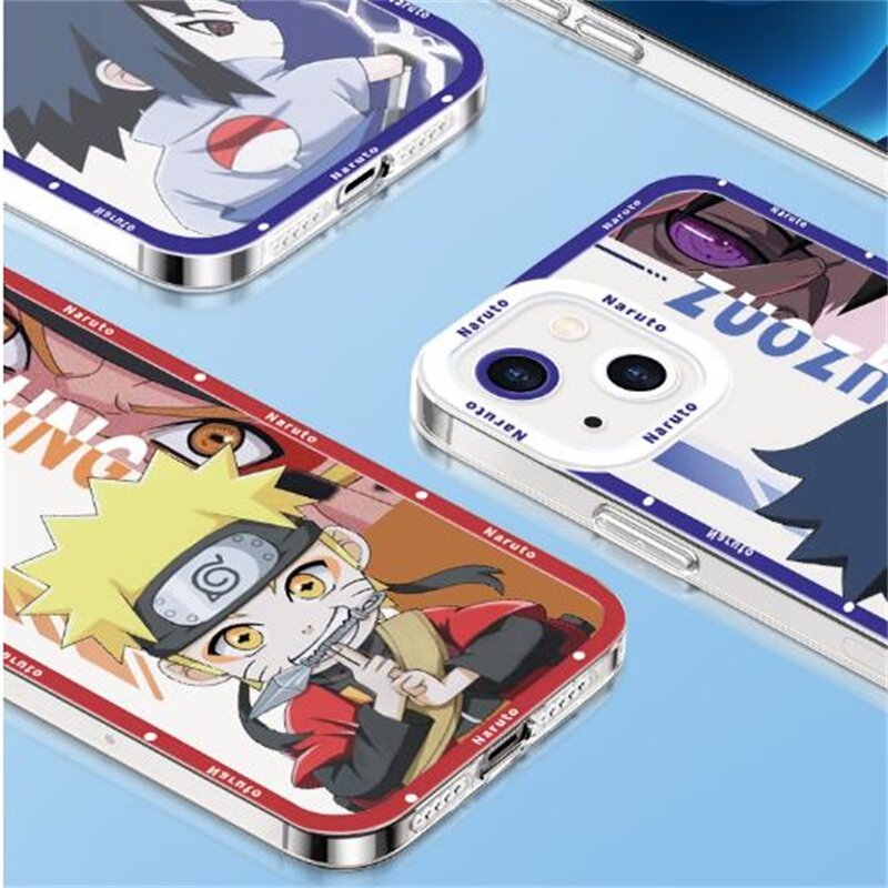 Ốp Điện Thoại Anime Nhật Bản Naruto Hoạt Hình Trong Suốt Chính Hãng Tương Thích Cho iPhone 11 12 13 14 Pro Max X Xs Max XR 6 6S 14 8 7 Plus SE 2020 2022 Ốp TPU Mềm Chống Va Đập