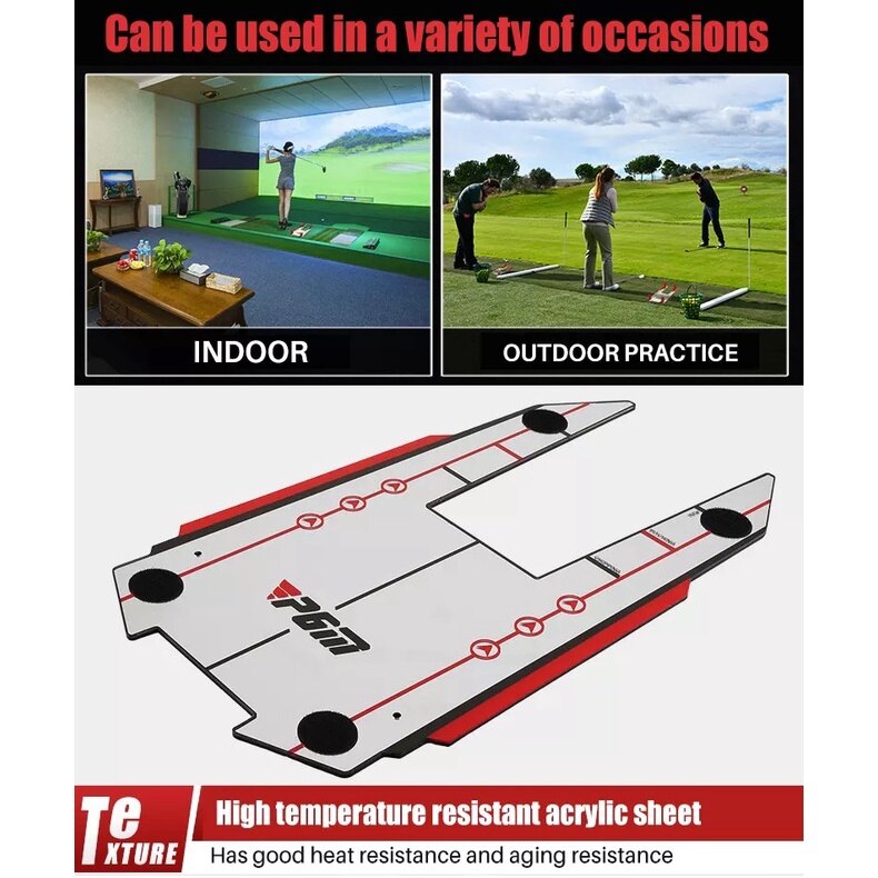 PGM Multifunction Golf Putting Swing Posture Corrector Mirror for Beginner Golf Wood Rion Wedge Putter Practice Adjust Direction