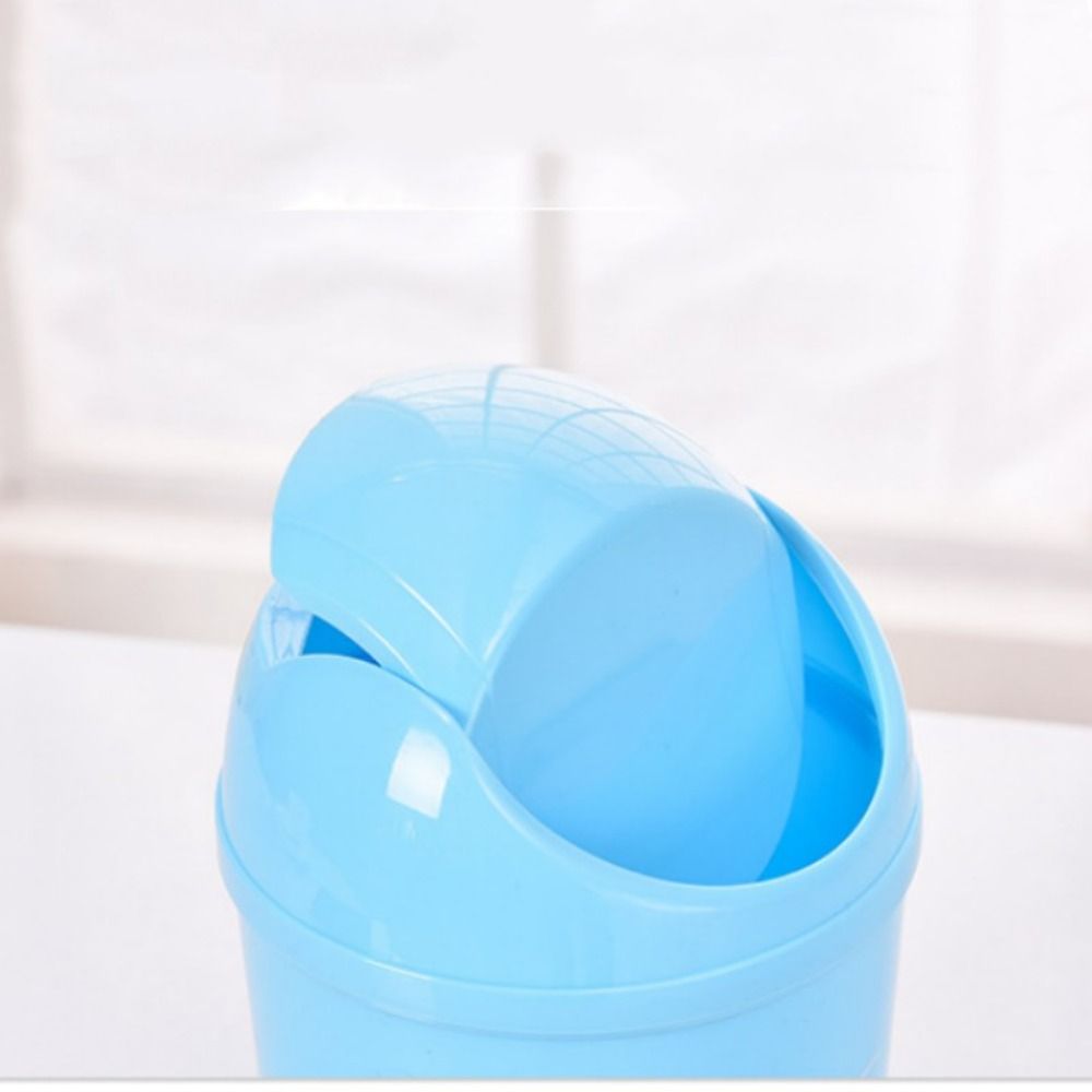 CHARDRUSHRU Container Ash Urns Storage Box Mini Bin Basket Dustbin Desktop Garbage Rolling Cover Can Trash Waste