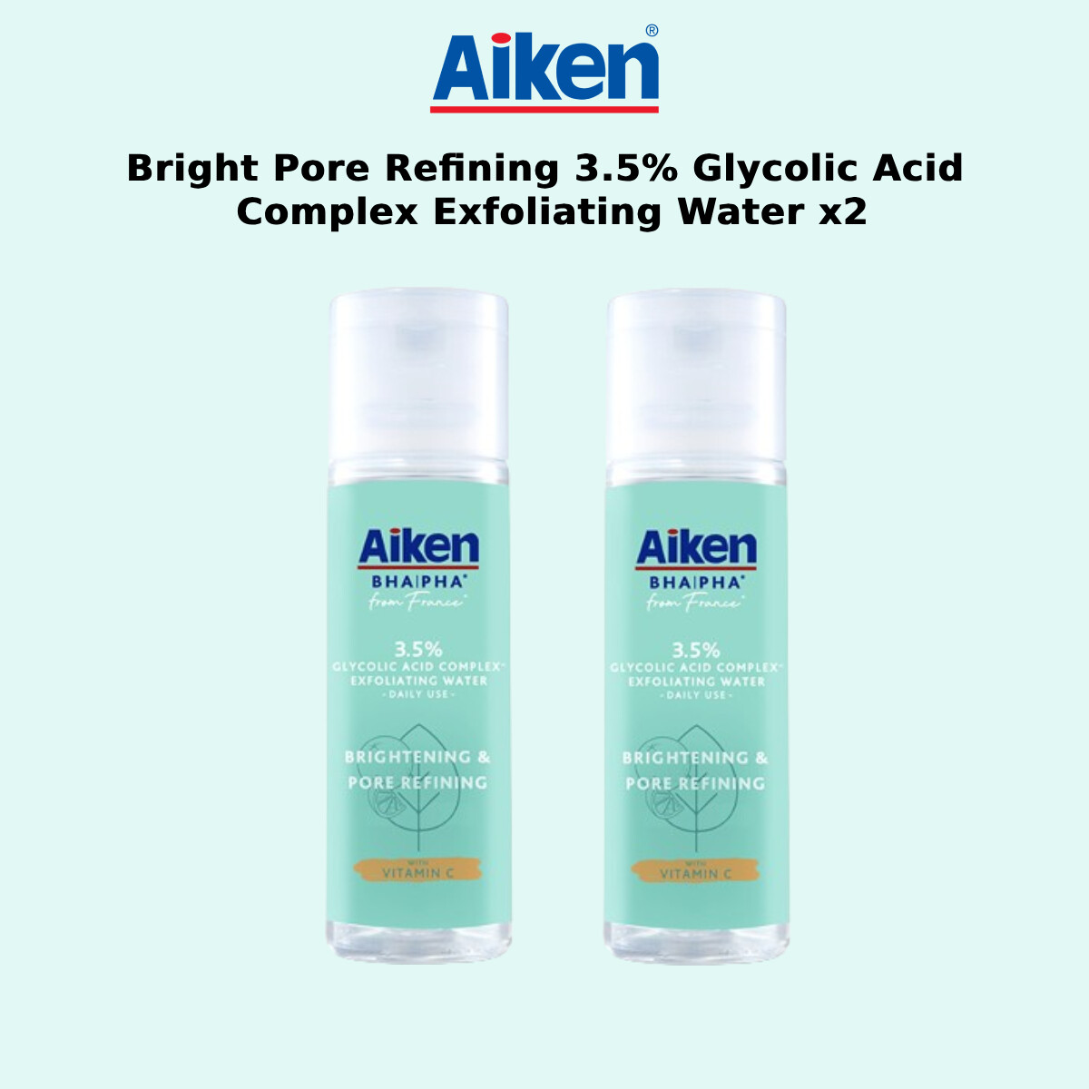 AIKEN BHA PHA Bright Pore Refining 3.5% Glycolic Acid Complex ...