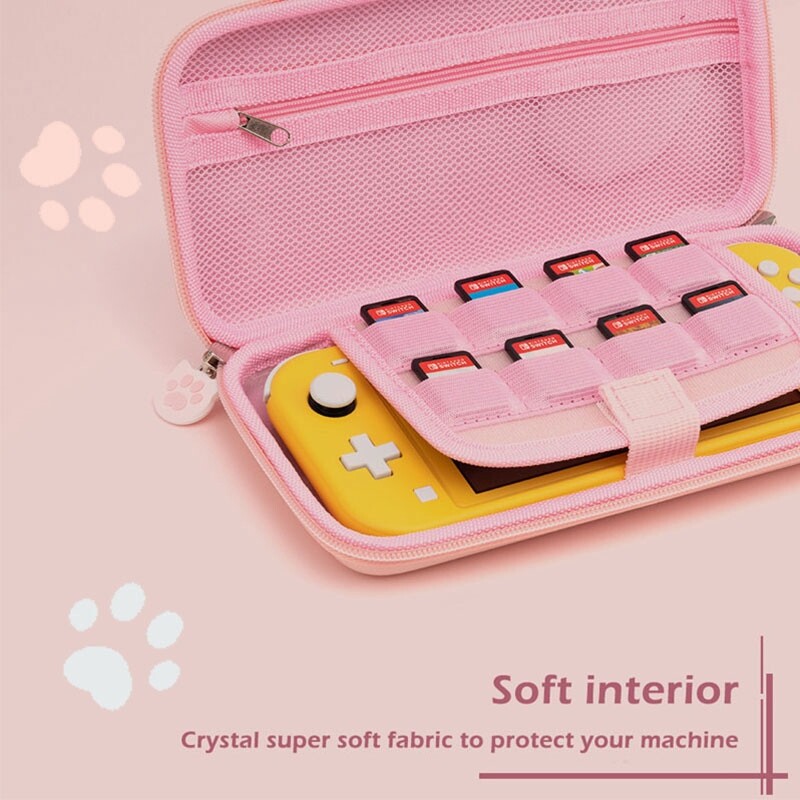 Ốp Nintendo Switch Túi Đựng CP Móng Mèo Hộp Vỏ Cứng Bằng Silicon NS Cho Switch Lite Phụ Kiện Máy Chơi Game