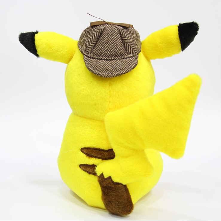 AMUHOU Detective Pikachu plush toy star figure 28cm